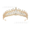 New diamond and silver princess headwear from Europe and America, grand and luxurious wedding dress, super glittering crystal bridal hairpin details Picture